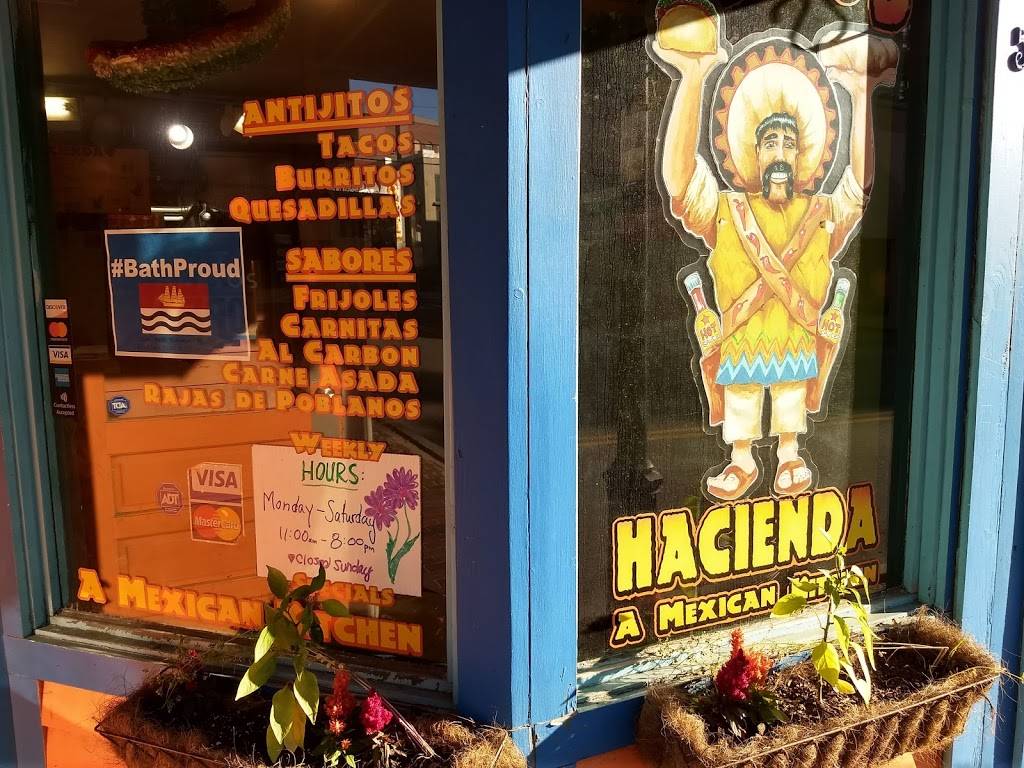 Mateos Hacienda | restaurant | 56 Centre St, Bath, ME 04530, USA | 2074433511 OR +1 207-443-3511