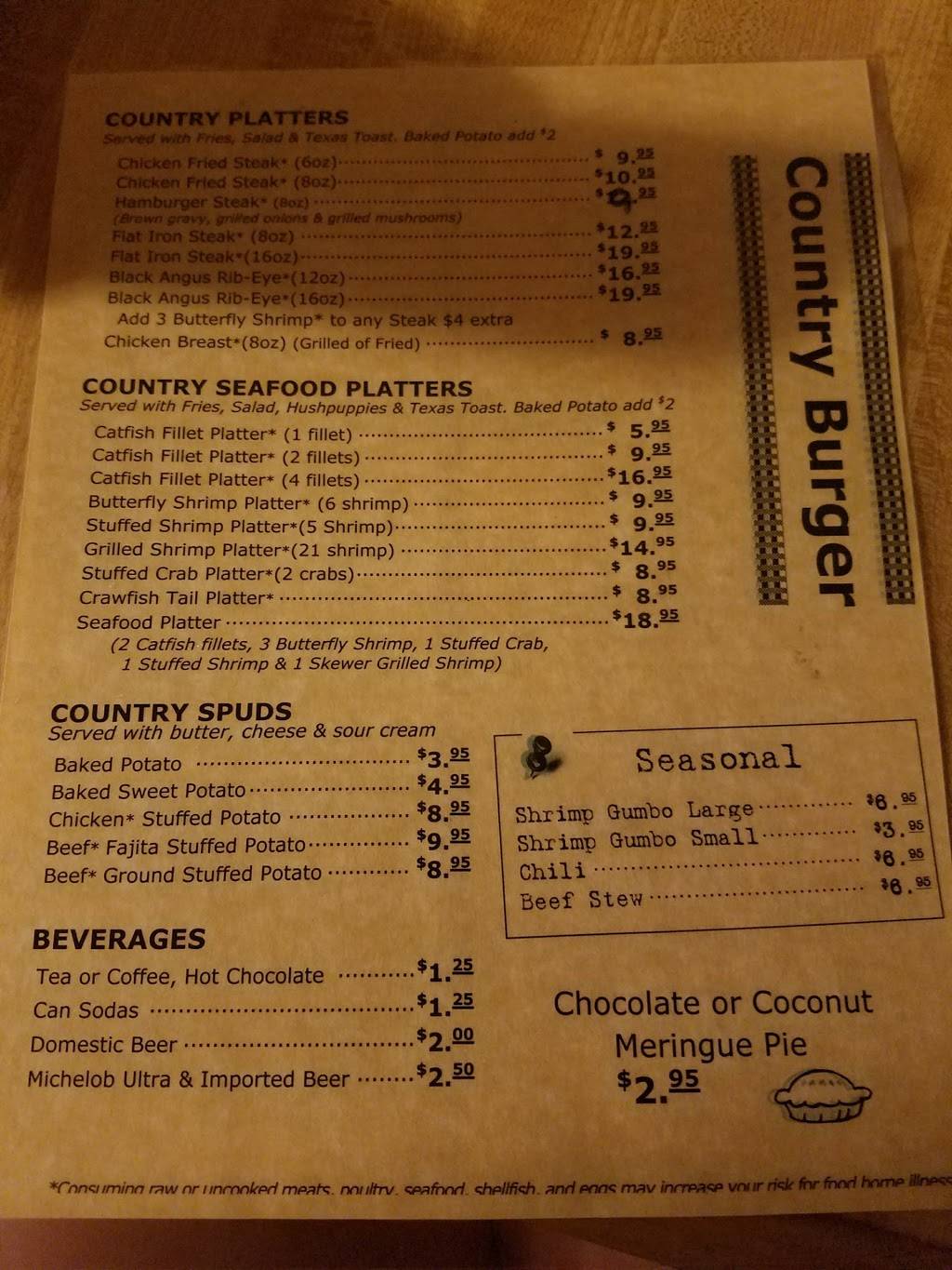 Country Burger | restaurant | 7527 Co Rd 132, Caldwell, TX 77836, United States | 9795353700 OR +1 979-535-3700