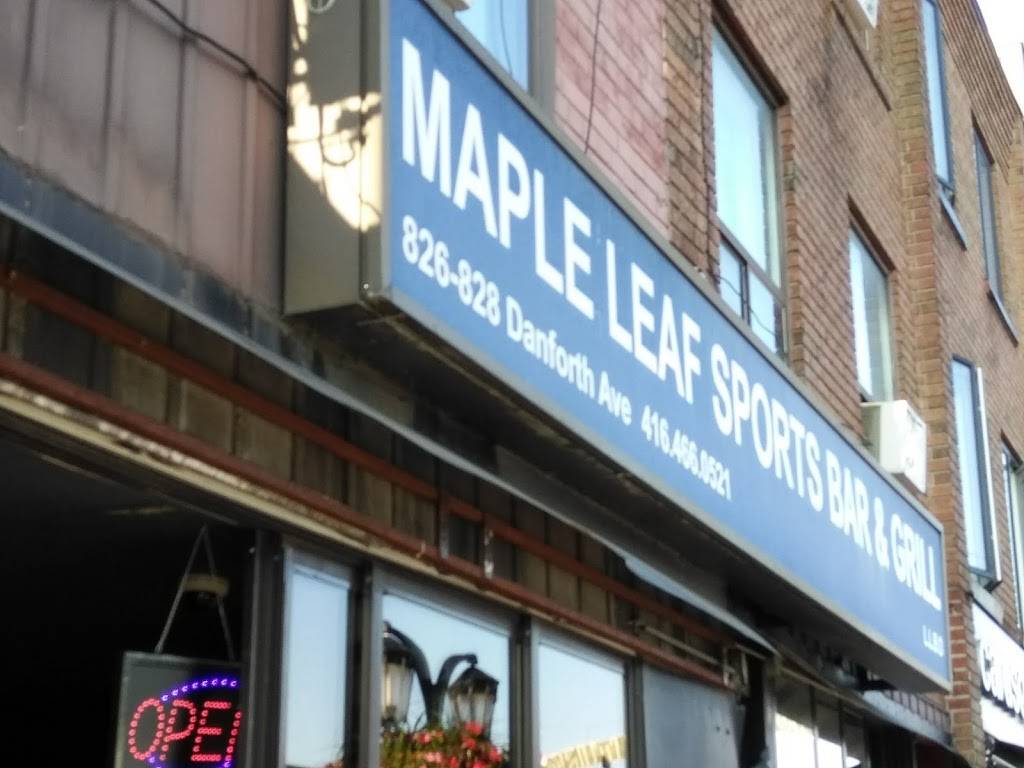 Mapleleaf Sports Bar & Grill | restaurant | 828 Danforth Ave, Toronto, ON M4J 1L6, Canada | 4164660521 OR +1 416-466-0521