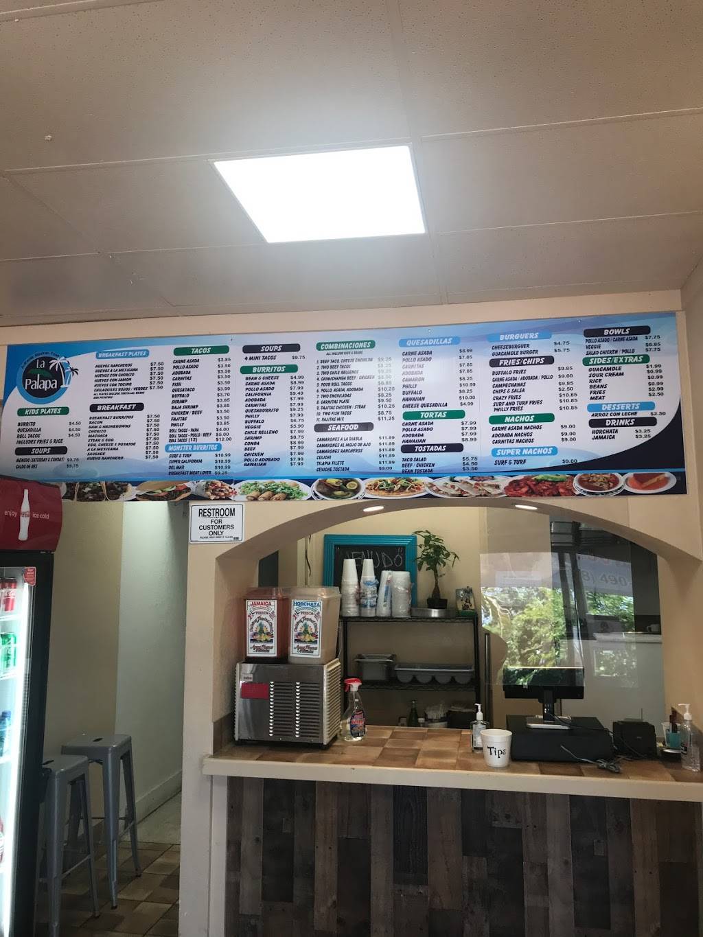 La Palapa Taco Shop | restaurant | 4386 Moraga Ave, San Diego, CA 92117, USA | 8584901190 OR +1 858-490-1190