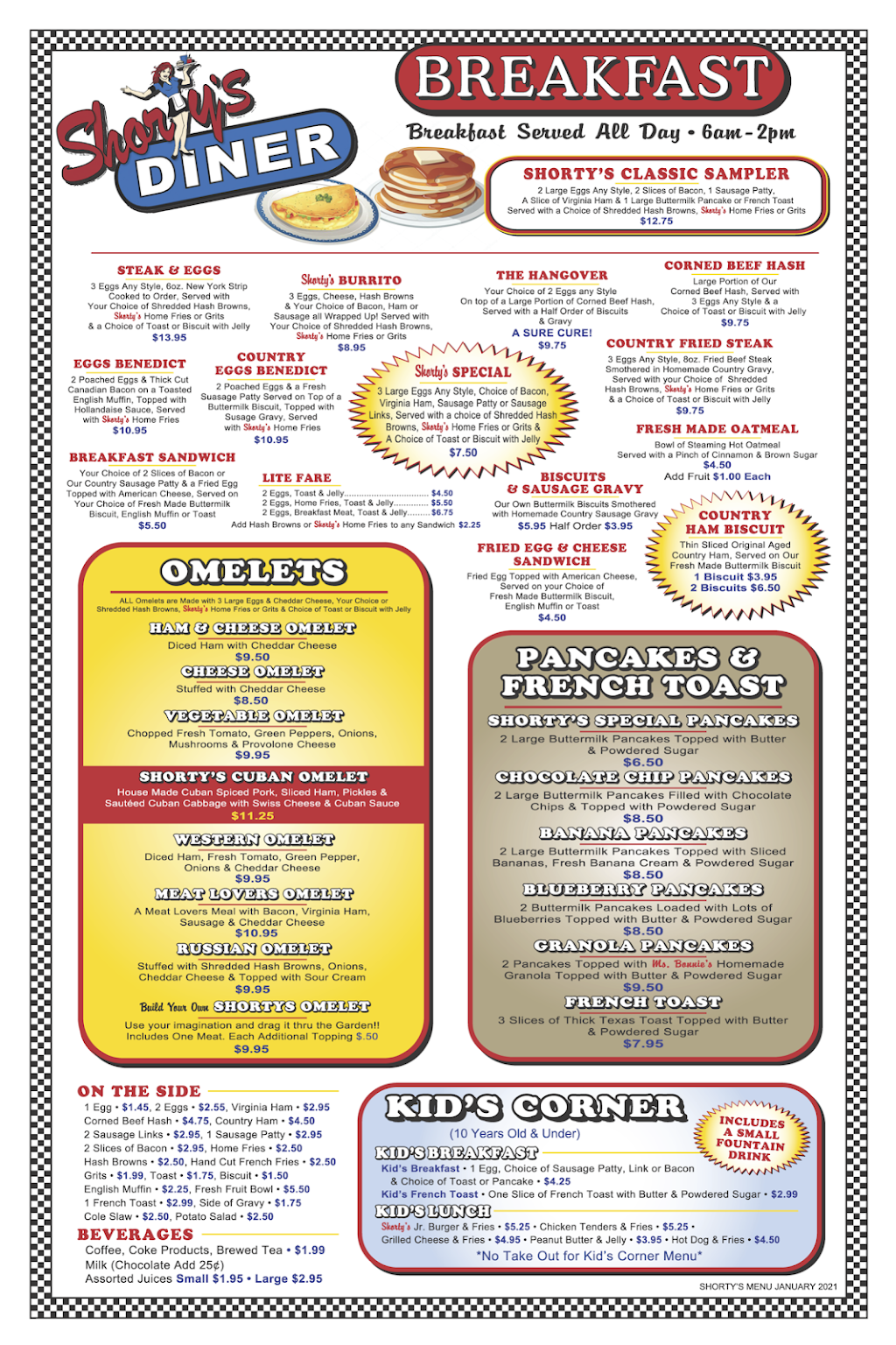 Shortys Diner RVA | restaurant | 5625 W Broad St, Richmond, VA 23230, USA | 8045255627 OR +1 804-525-5627