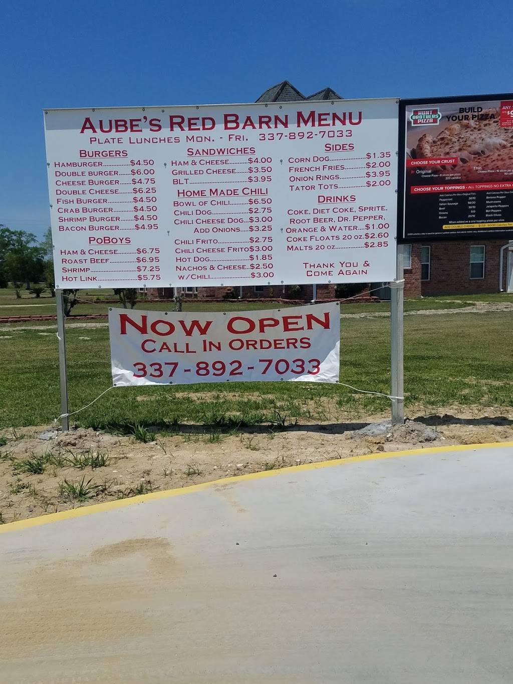 Aubes Red Barn | restaurant | 1902 W Summers Dr, Abbeville, LA 70510, USA | 3378927033 OR +1 337-892-7033