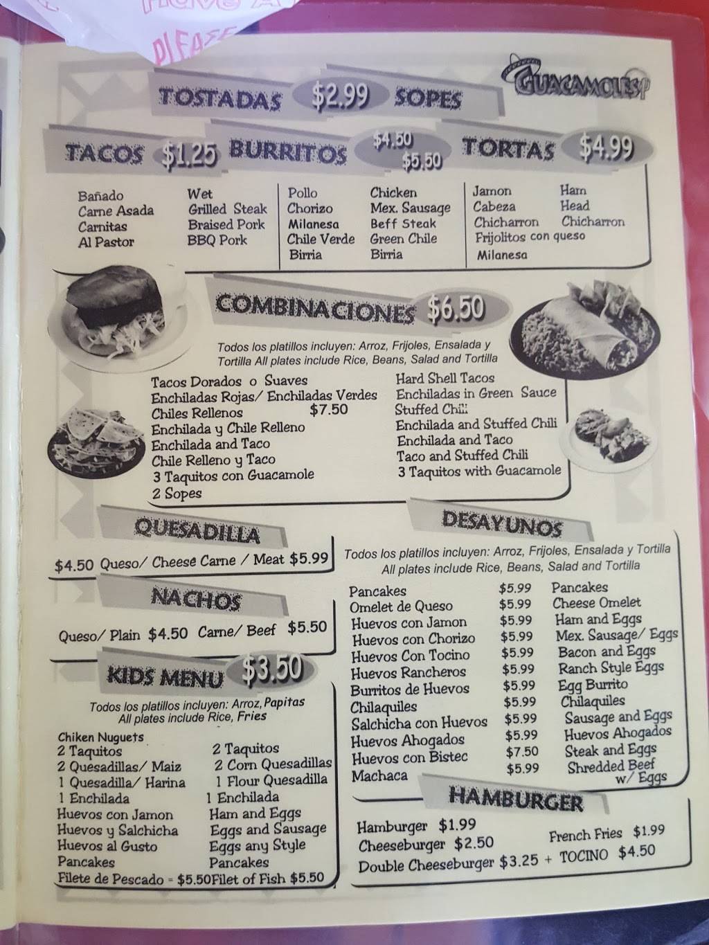 Guacamoles Taqueria | restaurant | 4580 Durfee Ave, Pico Rivera, CA 90660, USA | 5624630049 OR +1 562-463-0049