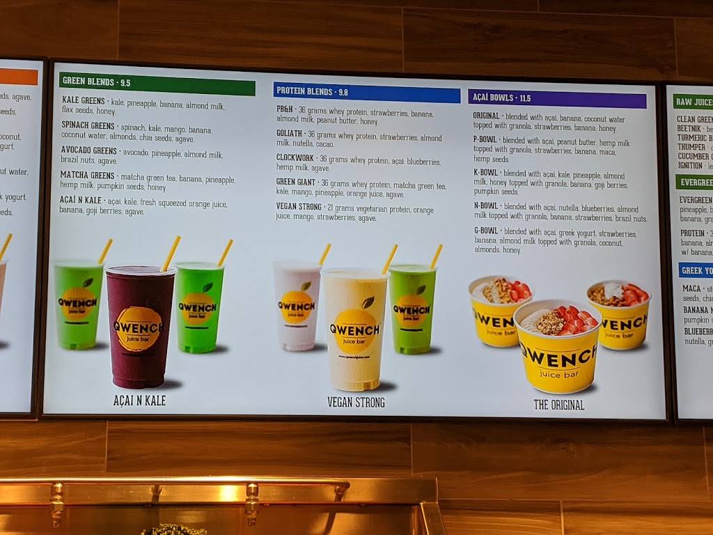 QWENCH Juice Bar & DRNK Coffee + Tea | cafe | 1316 Bison Ave, Newport Beach, CA 92660, USA | 9492876878 OR +1 949-287-6878