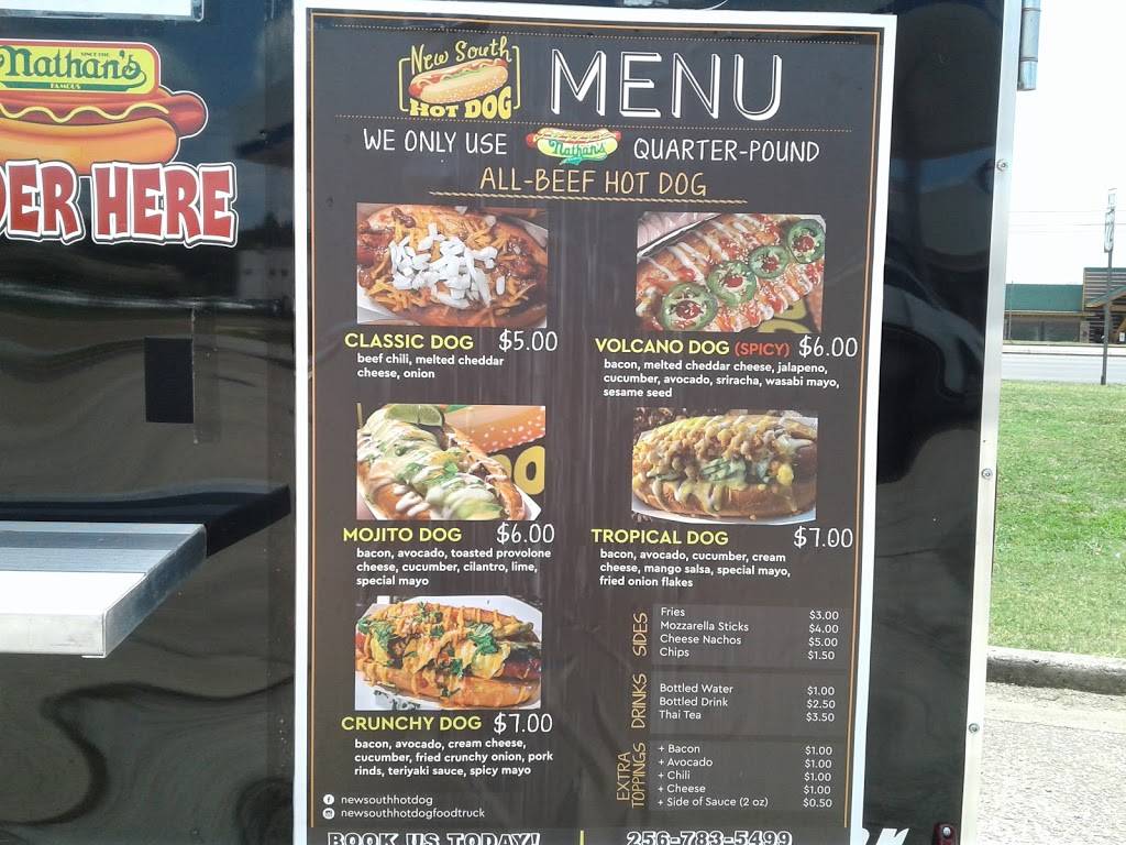 New South Hot Dog | restaurant | 5830 University Dr NW, Huntsville, AL 35806, USA | 2567835499 OR +1 256-783-5499