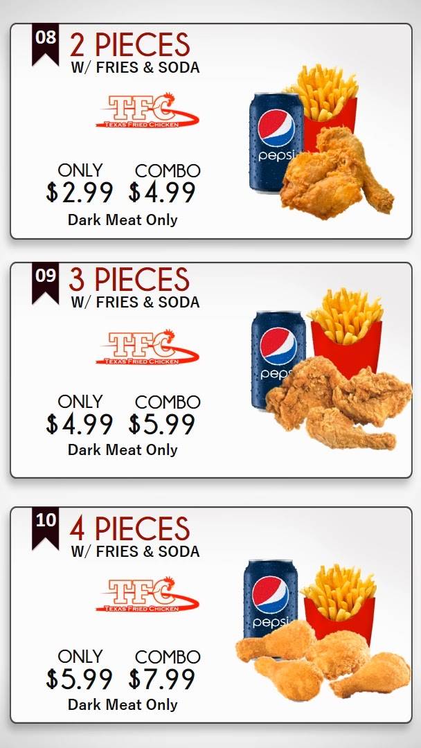 Texas Fried Chicken | restaurant | 2309 Adam Clayton Powell Jr Blvd, New York, NY 10030, USA | 2122816575 OR +1 212-281-6575