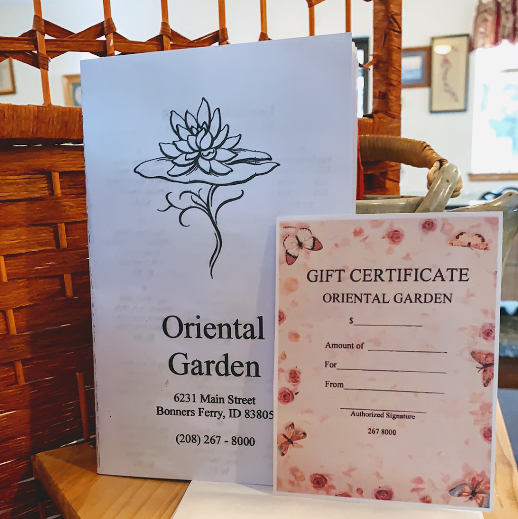 Oriental Garden | restaurant | 6231 Main St, Bonners Ferry, ID 83805, USA | 2082678000 OR +1 208-267-8000