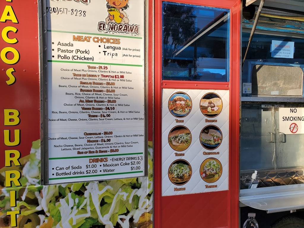 Tacos El Norawa | restaurant | 6387 Co Rd 200, Orland, CA 95963, USA | 5305178238 OR +1 530-517-8238
