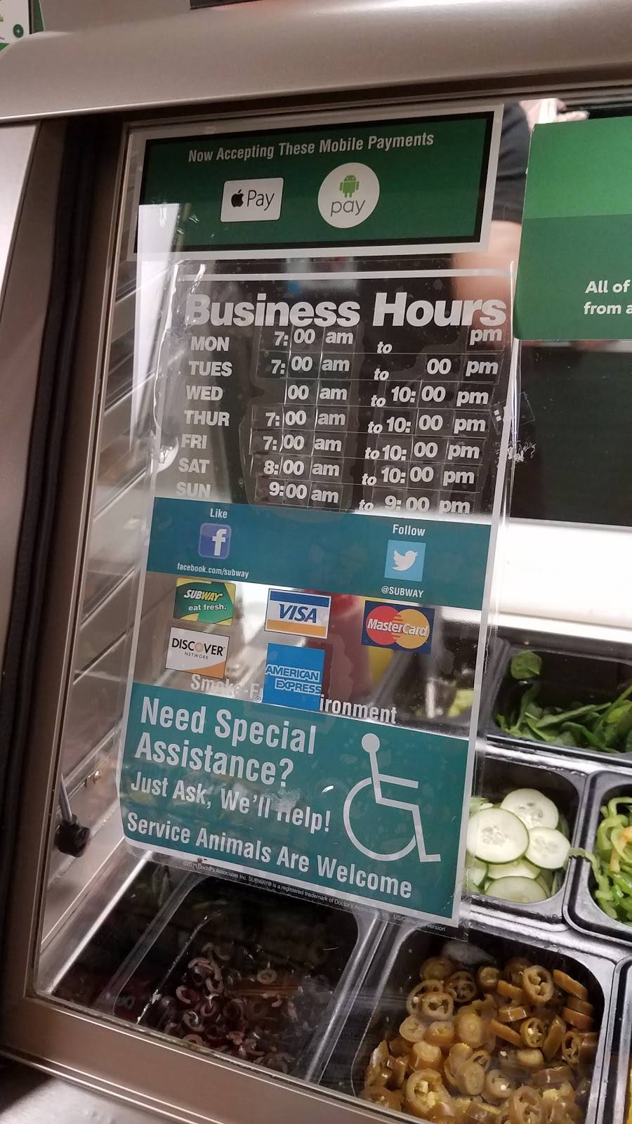Subway Restaurants | restaurant | 500 W. Medical Center Blvd, Webster, TX 77598, USA | 2813383327 OR +1 281-338-3327