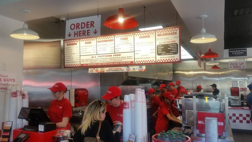 Five Guys | meal takeaway | 50 Racetrack Rd, East Brunswick, NJ 08816, USA | 7322548888 OR +1 732-254-8888