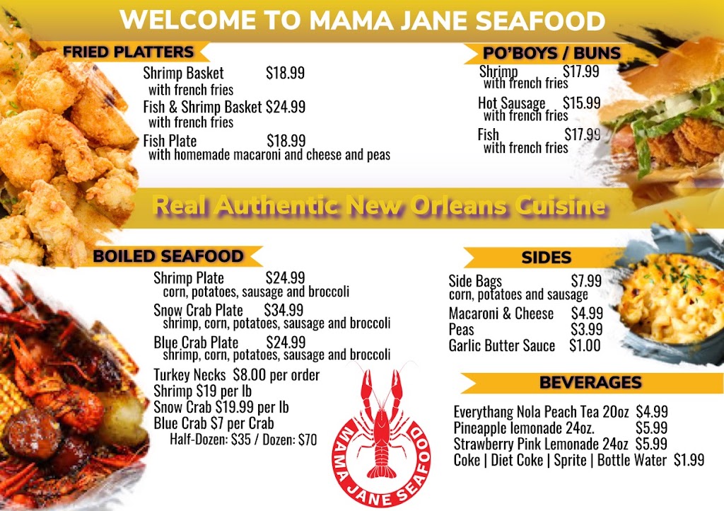 Mama Jane Seafood & Creole Kitchen | restaurant | 1996 Sylvan Rd SW, Atlanta, GA 30310, USA | 4049632660 OR +1 404-963-2660