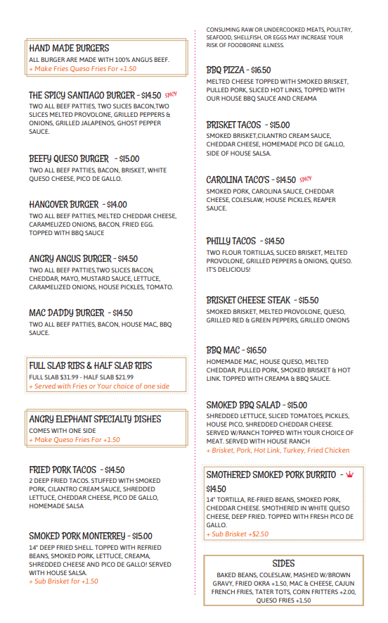 The Angry Elephant Burgers, Brew & Que | restaurant | 111 E 47th St S, Wichita, KS 67216, USA | 3167965087 OR +1 316-796-5087