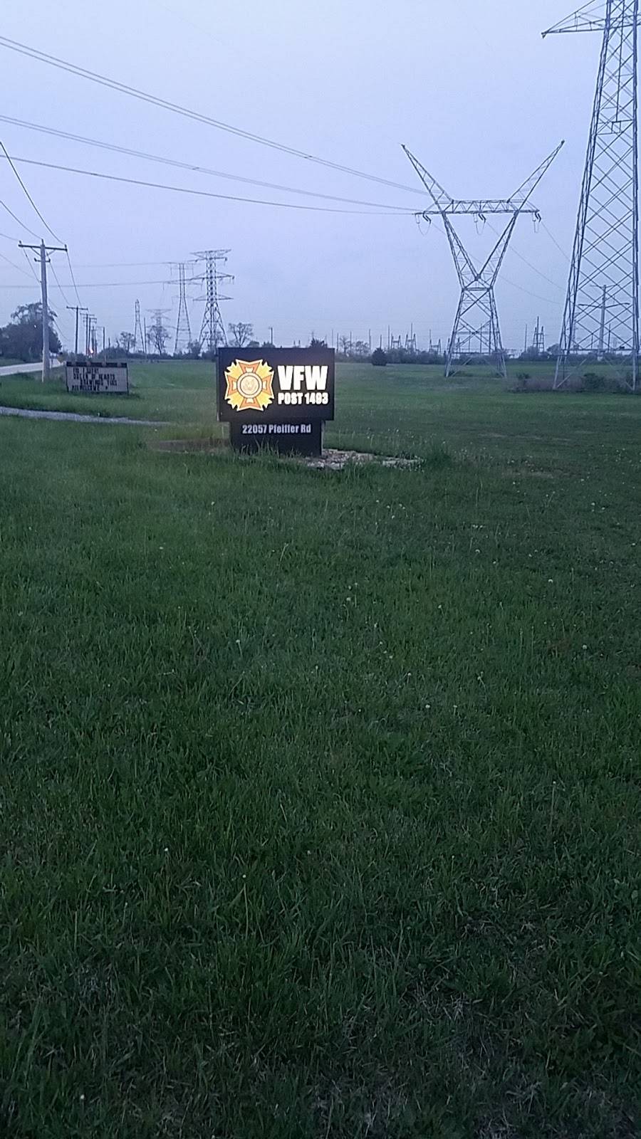 VFW Post 1493 | restaurant | 22057 S Pfeiffer Rd, Frankfort, IL 60423, USA | 8154693993 OR +1 815-469-3993