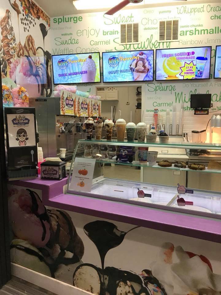 JiLLy’s Ice Cream Factory | restaurant | 1172 Boardwalk, Ocean City, NJ 08226, USA | 6093851234 OR +1 609-385-1234