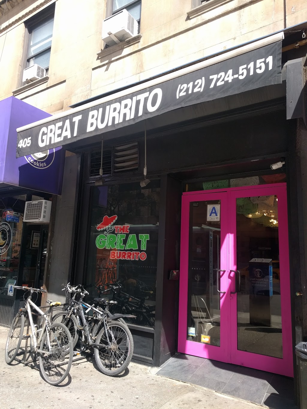 The Great Burrito | restaurant | 522 Columbus Ave, New York, NY 10024, USA | 2127245151 OR +1 212-724-5151