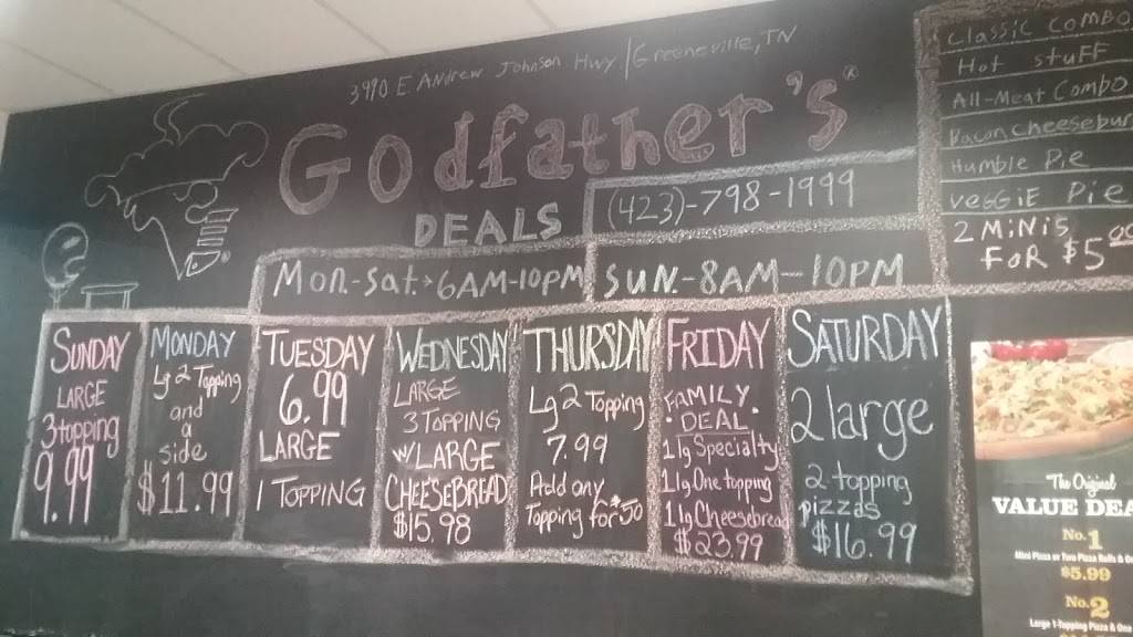 Godfathers Pizza Express | restaurant | 3990 E Andrew Johnson Hwy, Tusculum, TN 37745, USA | 4237981999 OR +1 423-798-1999