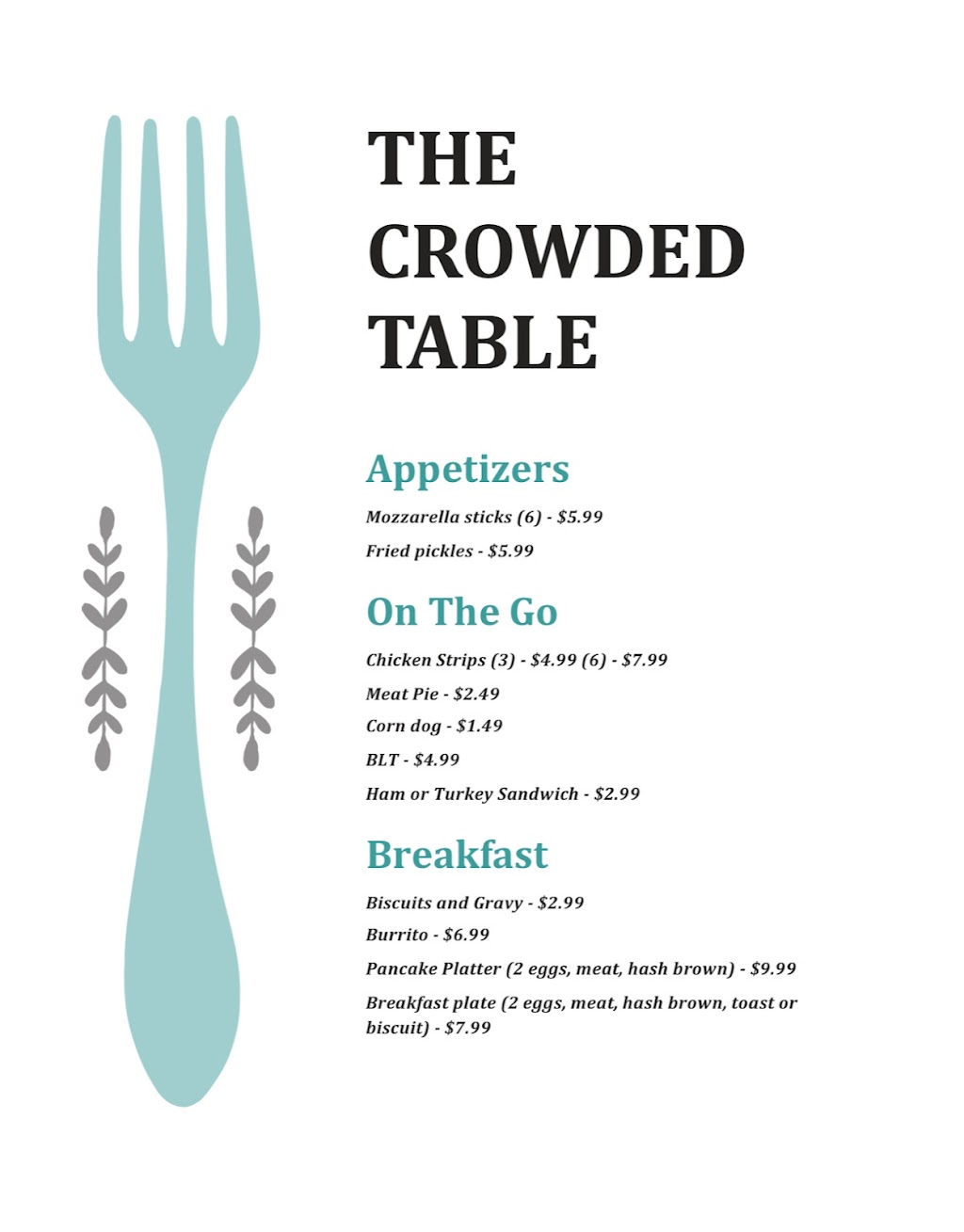 The Crowded Table | restaurant | 7980 Barksdale Blvd, Bossier City, LA 71112, USA | 3182206544 OR +1 318-220-6544