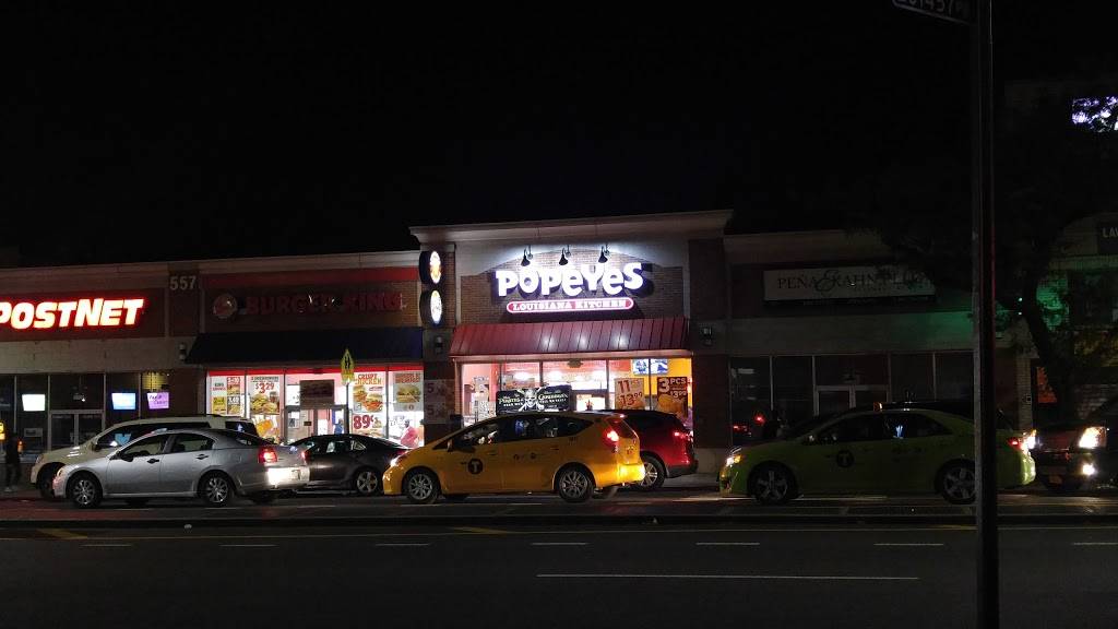 Popeyes Louisiana Kitchen | restaurant | 557 Grand Concourse, Bronx, NY 10451, USA | 7187086650 OR +1 718-708-6650