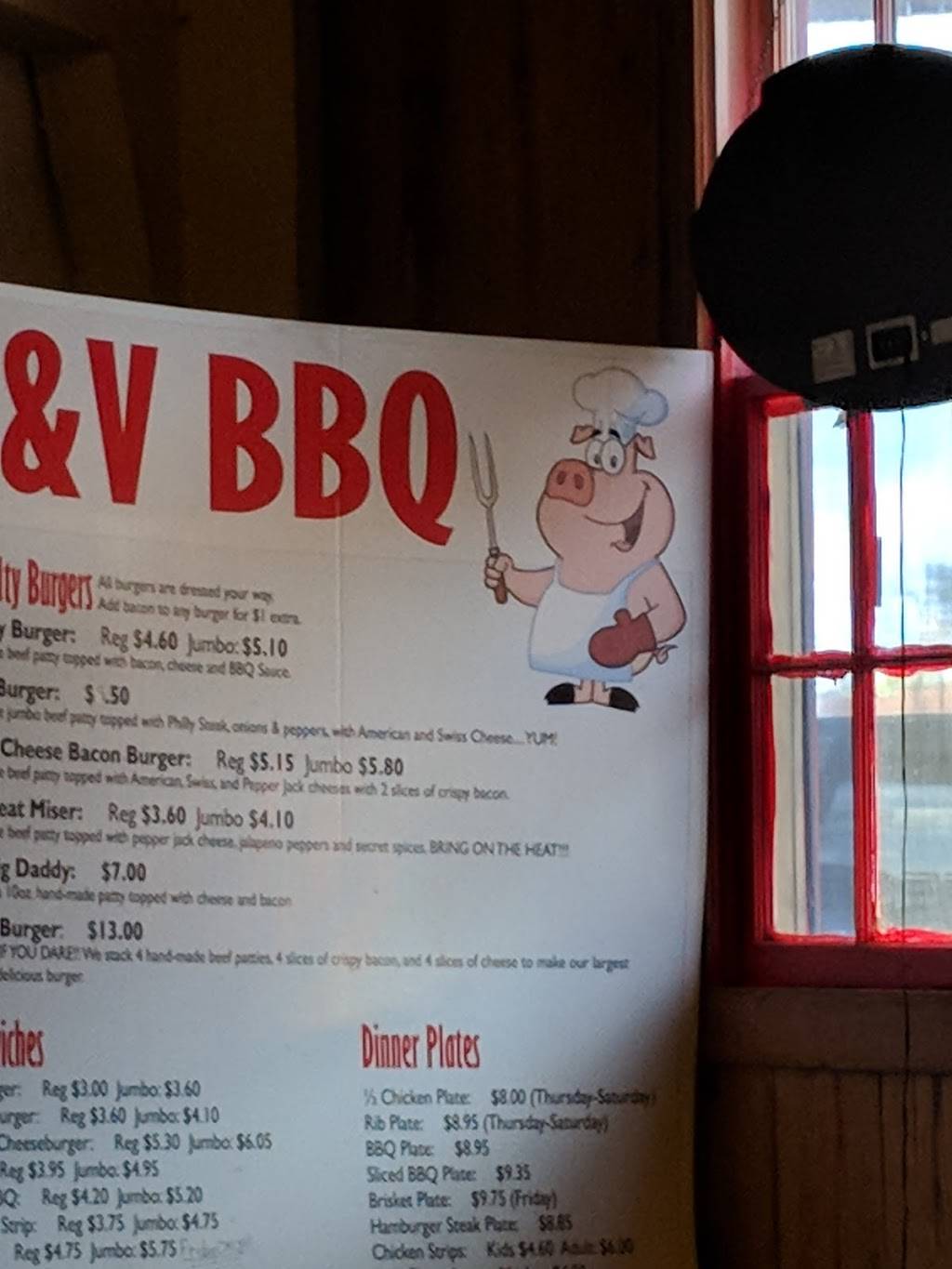 T & V Barbeque | restaurant | 100 Public Square, Derma, MS 38839, USA | 6626281429 OR +1 662-628-1429