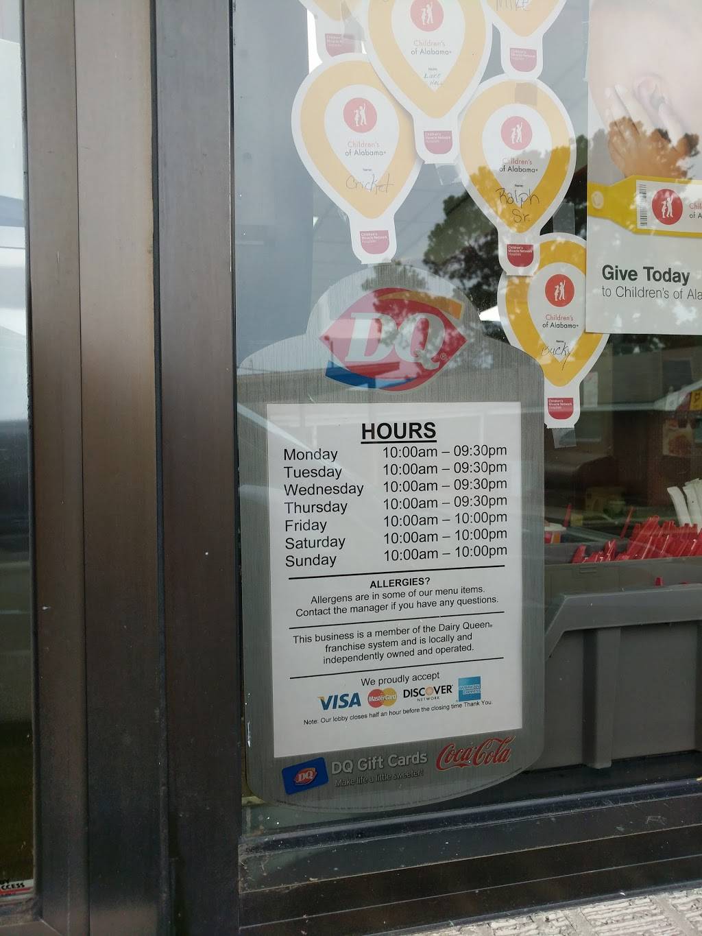 Dairy Queen Grill & Chill | restaurant | 1309 Gilmer Ave, Tallassee, AL 36078, USA | 3342833440 OR +1 334-283-3440