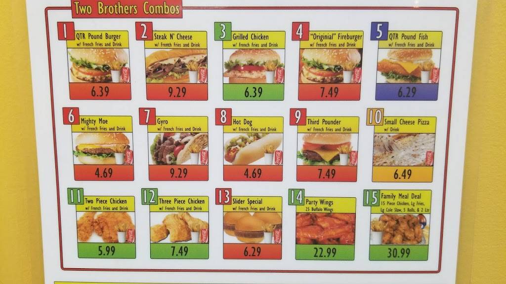 Two Brothers Chicken & Subs | restaurant | 7678 Richmond Hwy C, Alexandria, VA 22306, USA | 5713846675 OR +1 571-384-6675