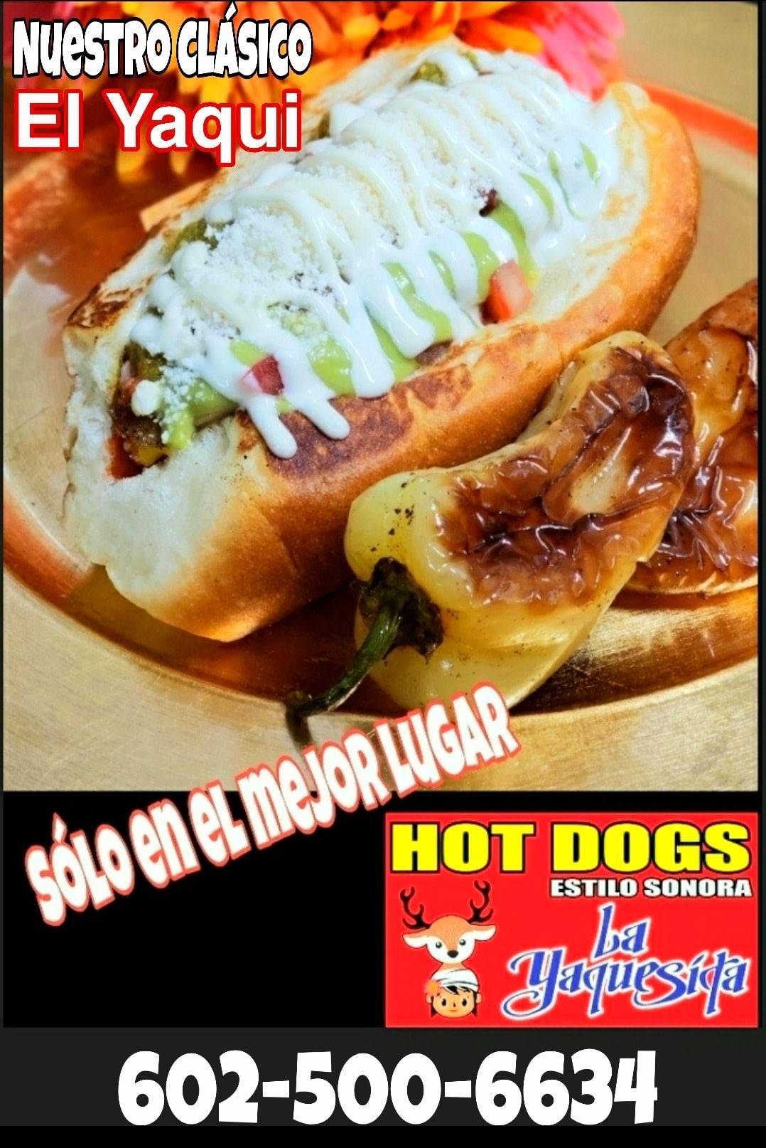 Hot Dogs La Yaquesita | restaurant | 11498 W Buckeye Rd, Avondale, AZ 85323, USA | 6025006634 OR +1 602-500-6634