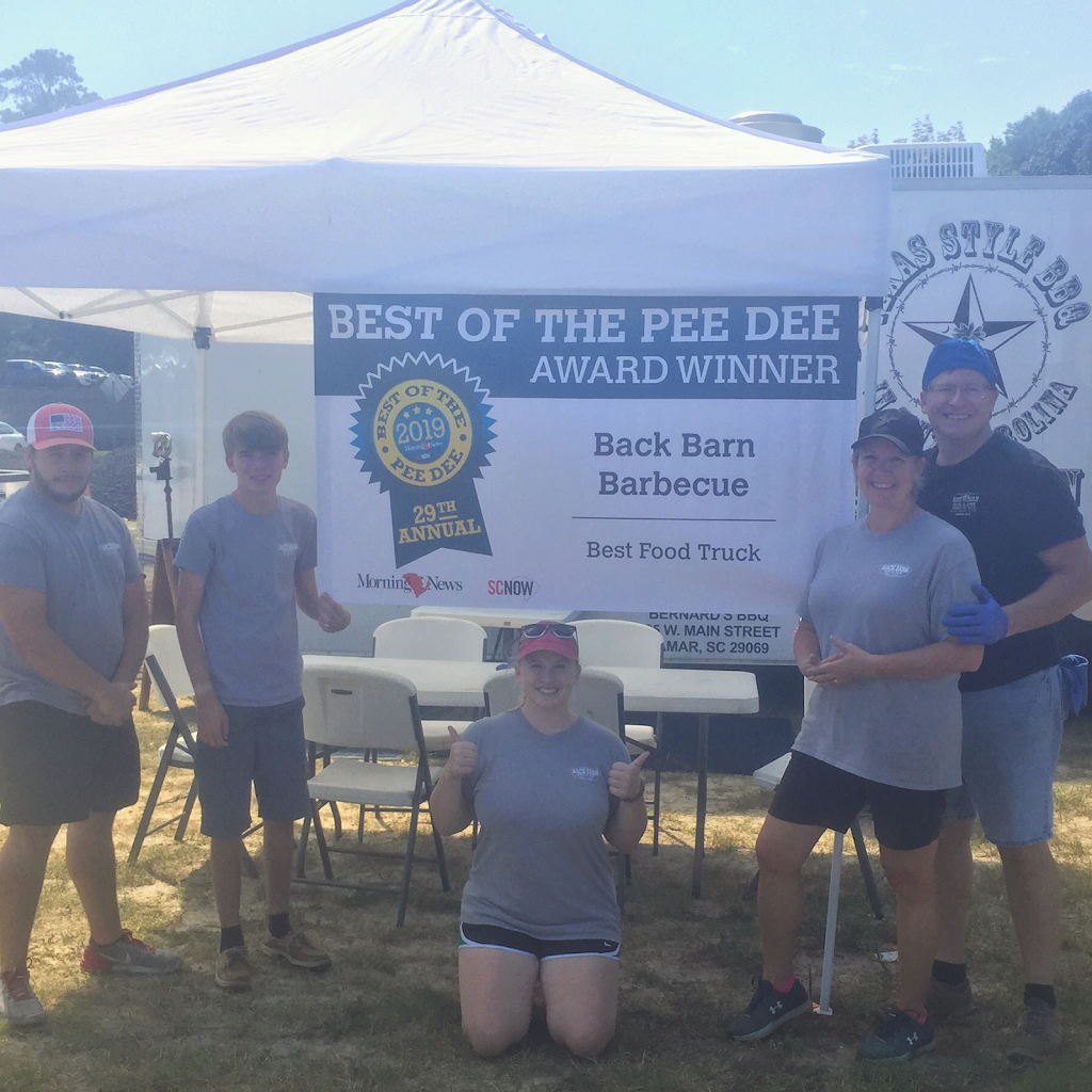 Back Barn Barbecue | restaurant | 2402 W Palmetto St, Florence, SC 29501, USA | 9723101003 OR +1 972-310-1003
