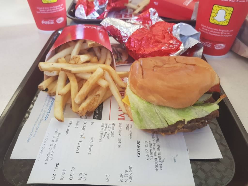 Wendys | restaurant | 23750 Main St, Carson, CA 90745, USA | 3109529918 OR +1 310-952-9918