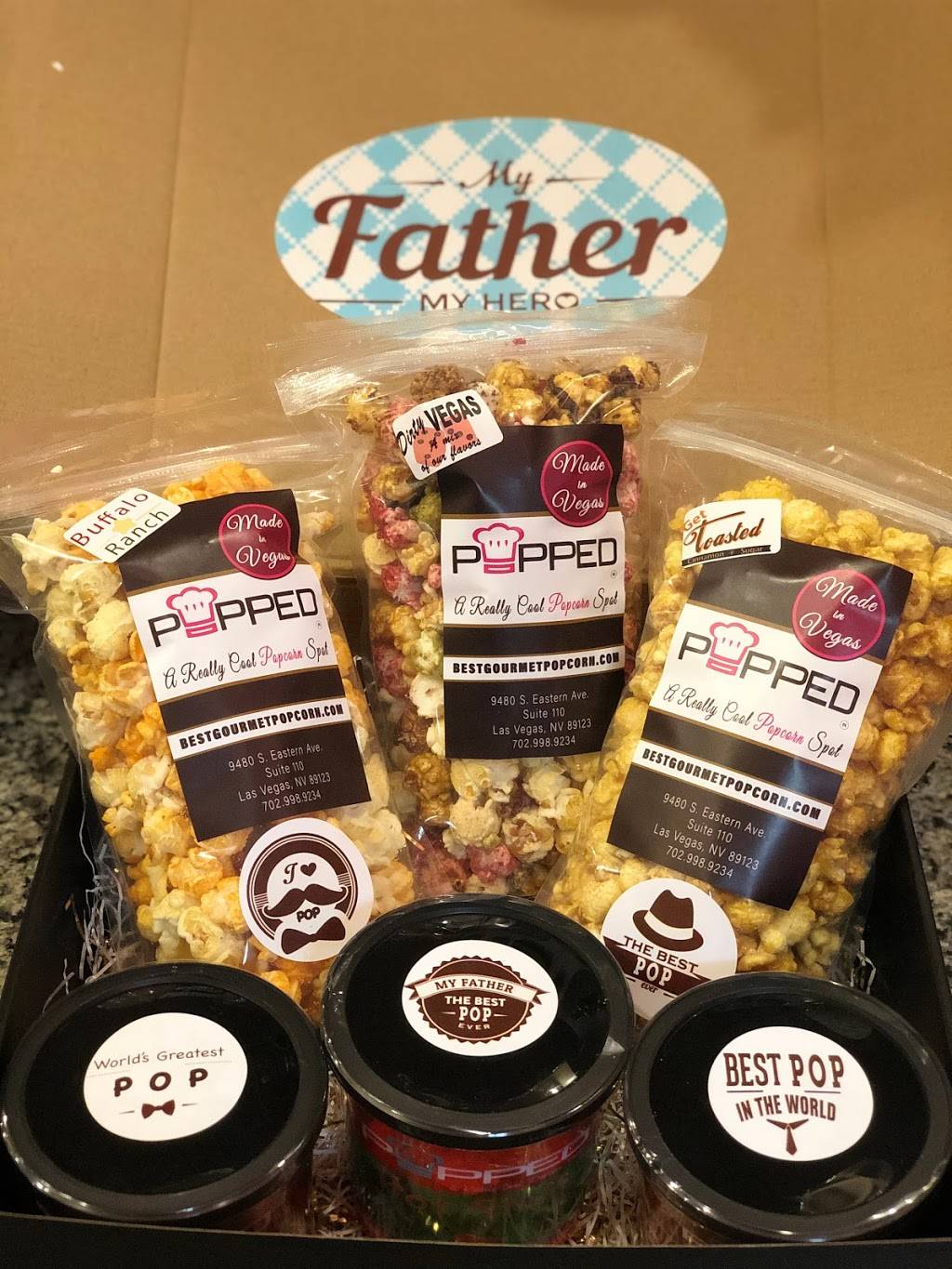 Popped | meal takeaway | 9480 S Eastern Ave Suite 110, Las Vegas, NV 89123, USA | 7029989234 OR +1 702-998-9234