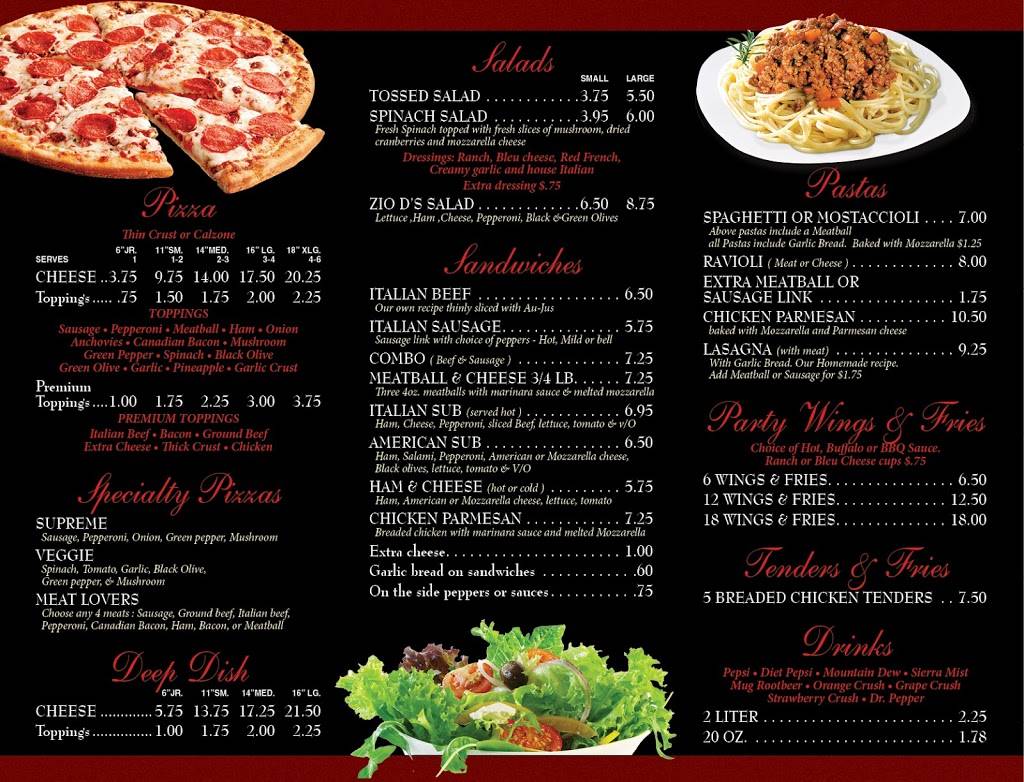 Zio Ds Pizza | restaurant | 2420 E Sauk Trail, Sauk Village, IL 60411, USA | 7087570700 OR +1 708-757-0700