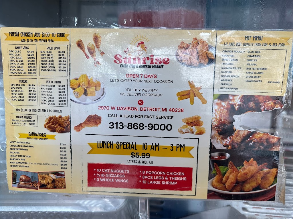 Sunrise cafe restaurant | restaurant | 2970 W Davison St, Detroit, MI 48238, USA | 5868720926 OR +1 586-872-0926