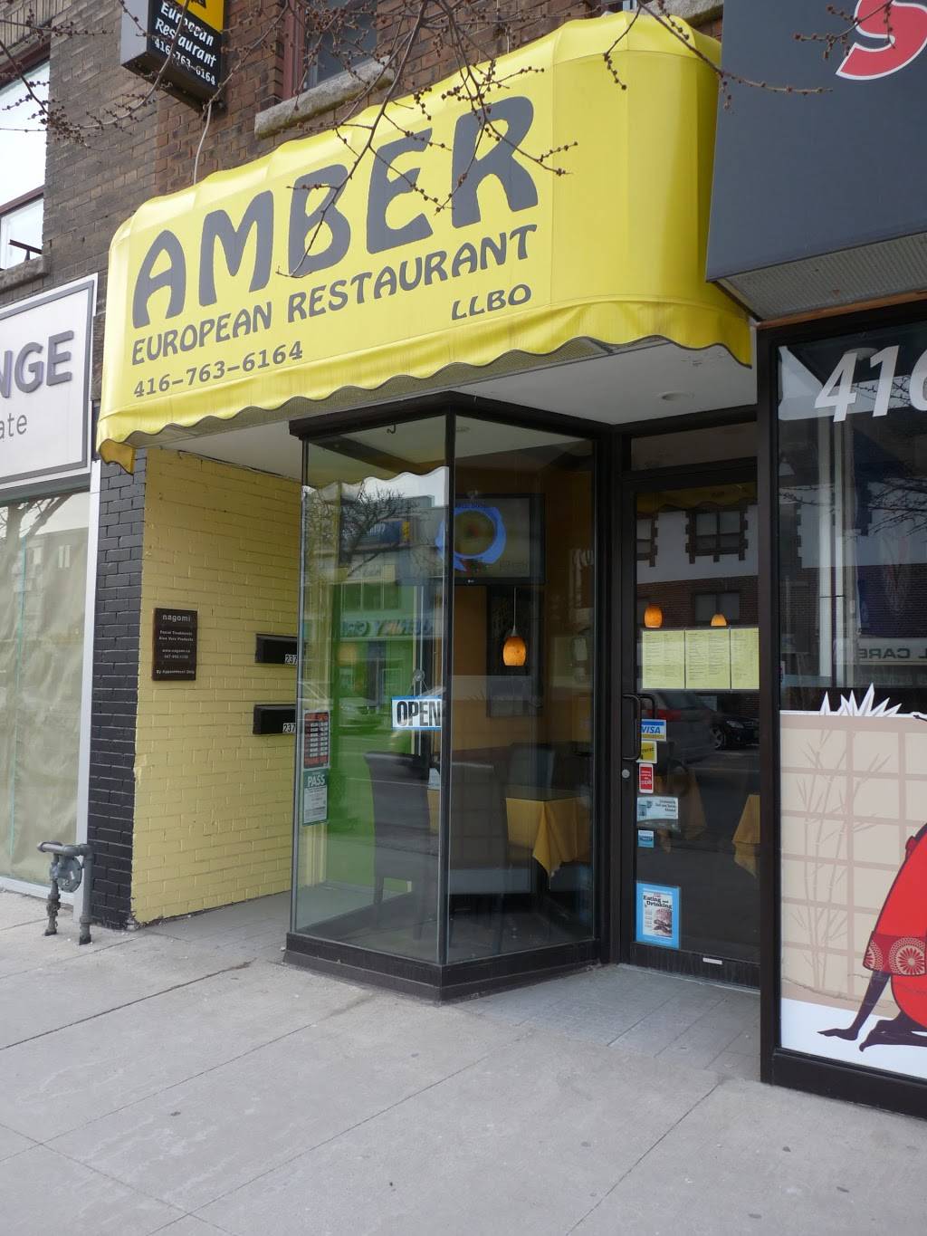 Amber European Restaurant | restaurant | 2372 Bloor St W, Toronto, ON M6S 1P5, Canada | 4167636164 OR +1 416-763-6164