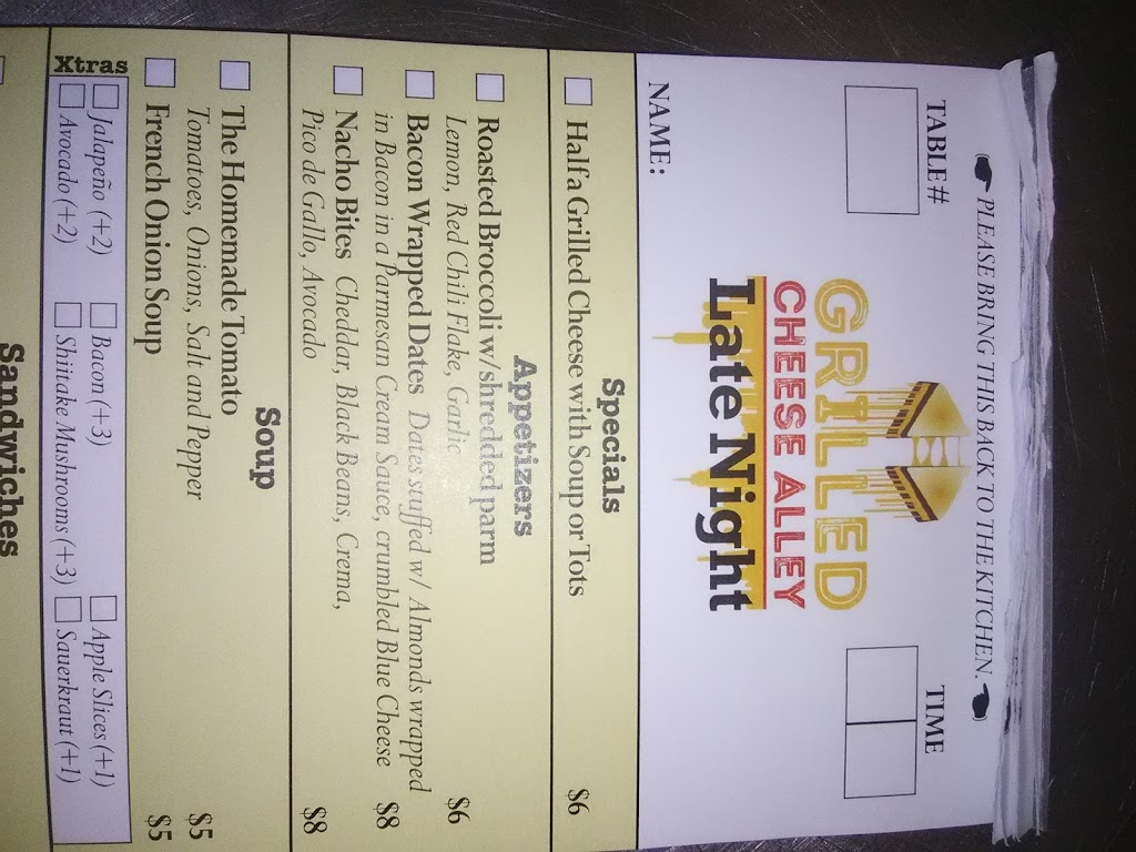 Grilled Cheese Alley | restaurant | 538 Hart St, Brooklyn, NY 11221, USA | 3475334729 OR +1 347-533-4729