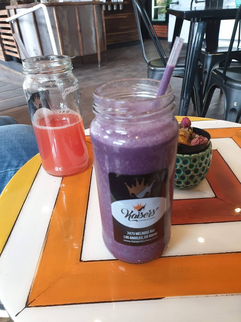 Kaisers Juicery | restaurant | 7473 Melrose Ave, Los Angeles, CA 90046, USA | 3232724981 OR +1 323-272-4981