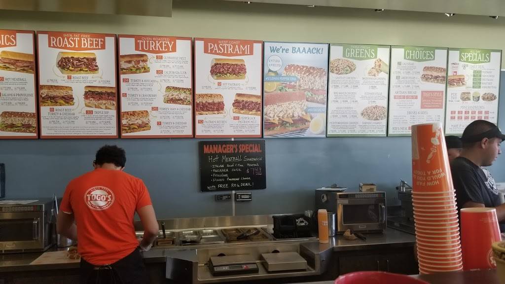 TOGOS Sandwiches | meal takeaway | 8170 E Santa Ana Canyon Rd Ste. 189, Anaheim, CA 92808, USA | 7149983361 OR +1 714-998-3361