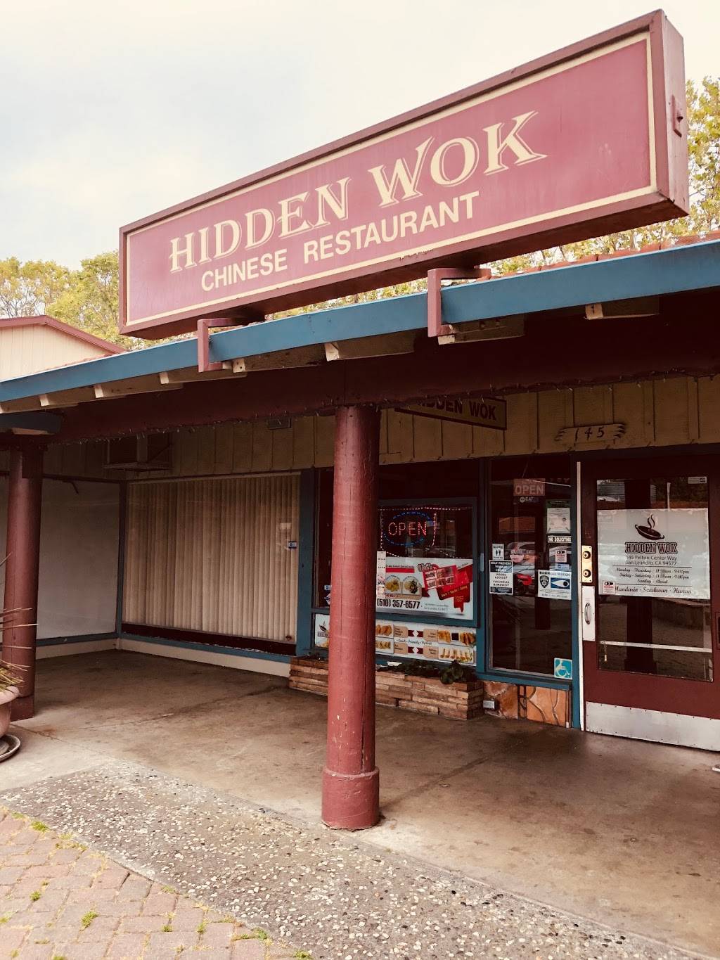 Hidden Wok | restaurant | 4815, 145 Pelton Center Way, San Leandro, CA 94577, USA | 5108264518 OR +1 510-826-4518