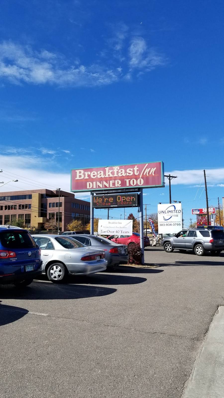 Breakfast Inn | restaurant | 6135 E Evans Ave, Denver, CO 80222, USA | 3037577491 OR +1 303-757-7491