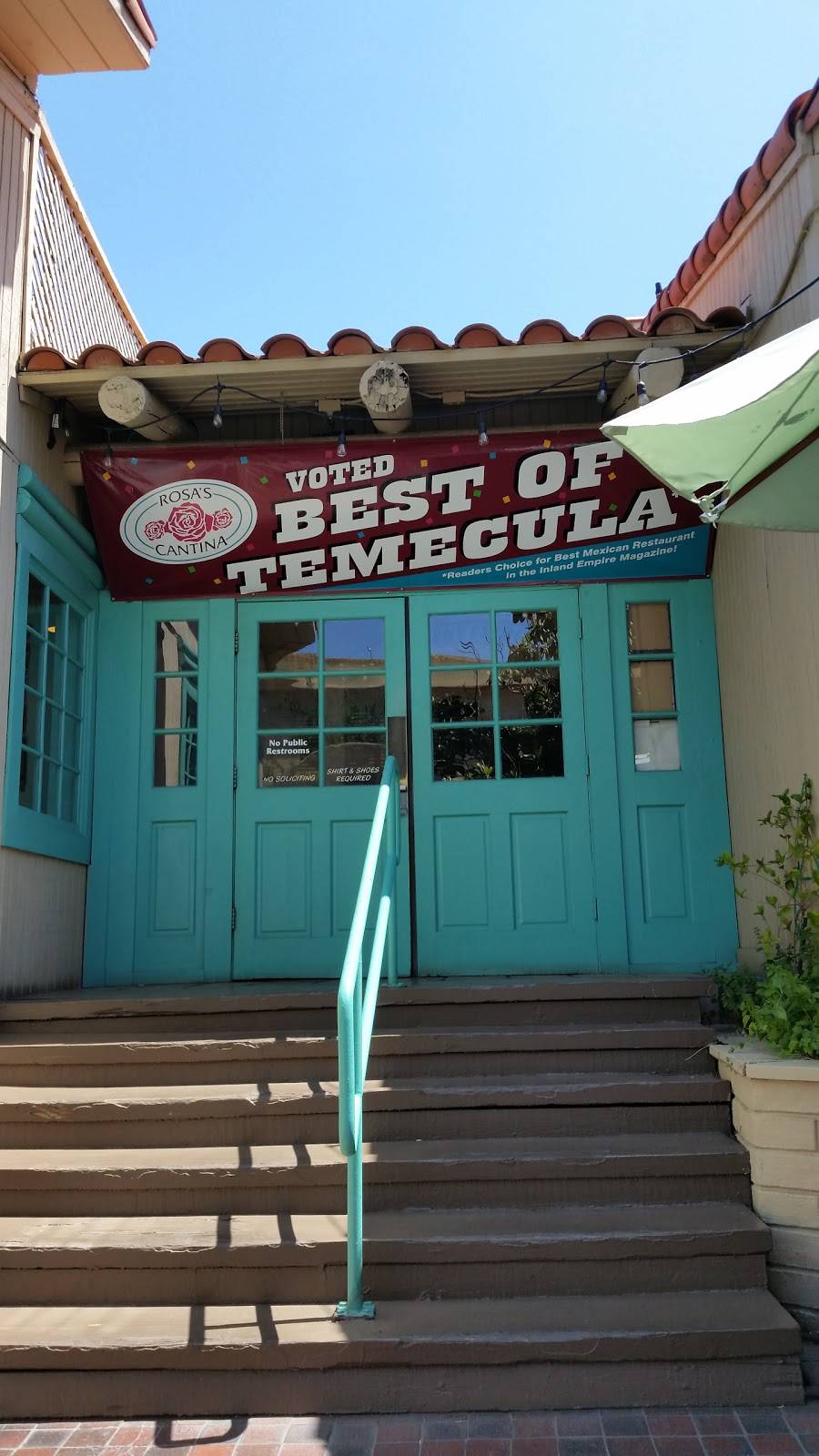 Rosas Cantina | restaurant | 28636 Old Town Front St #109, Temecula, CA 92590, USA | 9516952428 OR +1 951-695-2428