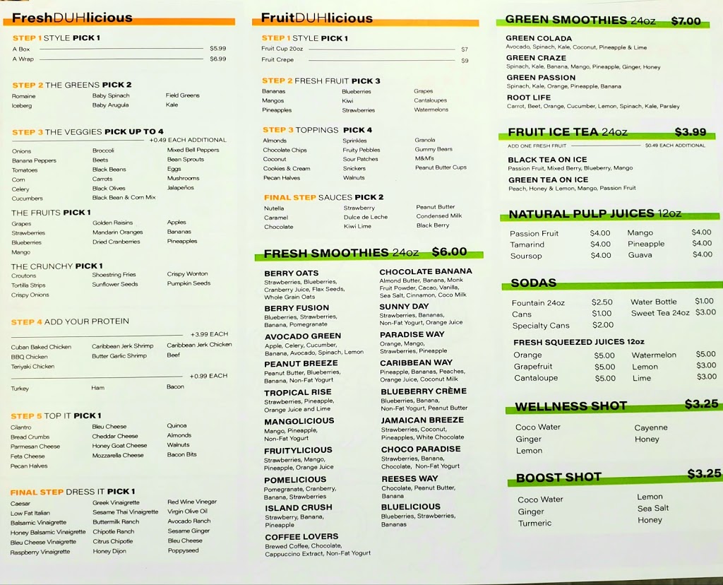FreshDUHlicious | restaurant | 226 Oakfield Dr, Brandon, FL 33511, USA | 8136551525 OR +1 813-655-1525