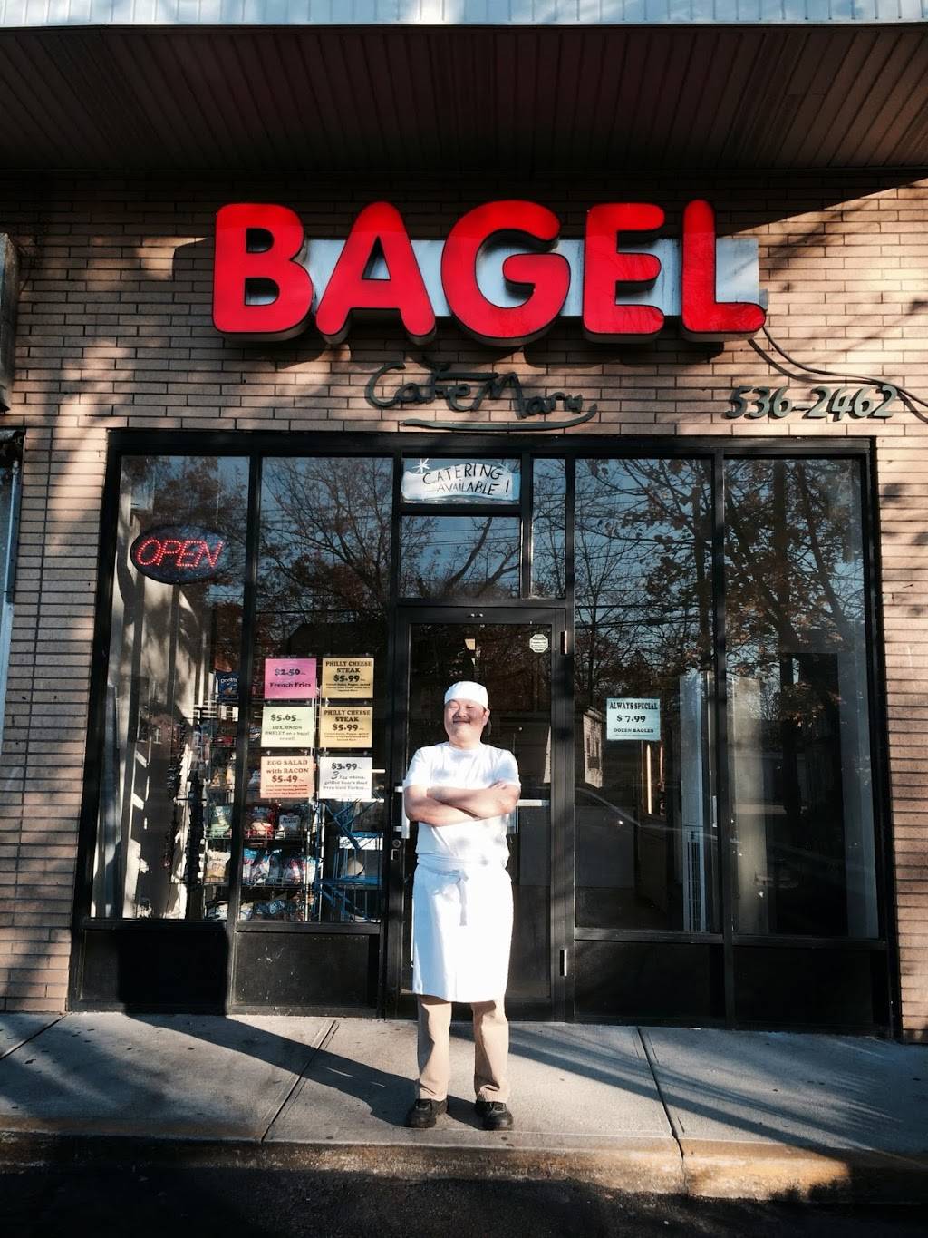 Bagel Cafe Maru | bakery | 438 Atlantic Ave, East Rockaway, NY 11518, USA | 5165362462 OR +1 516-536-2462