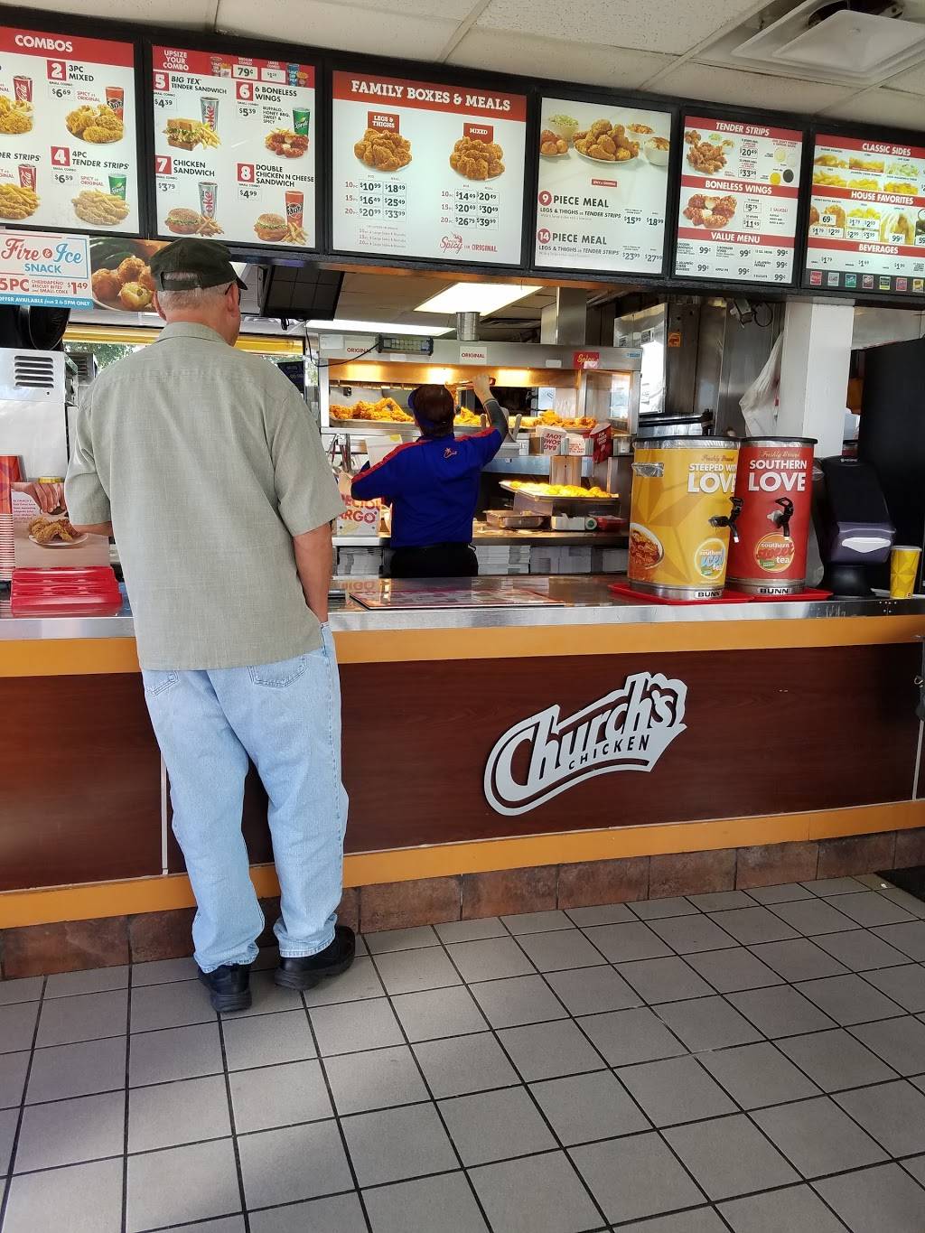 Churchs Chicken | restaurant | 8995 Grissom Rd, San Antonio, TX 78251, USA | 2106806207 OR +1 210-680-6207