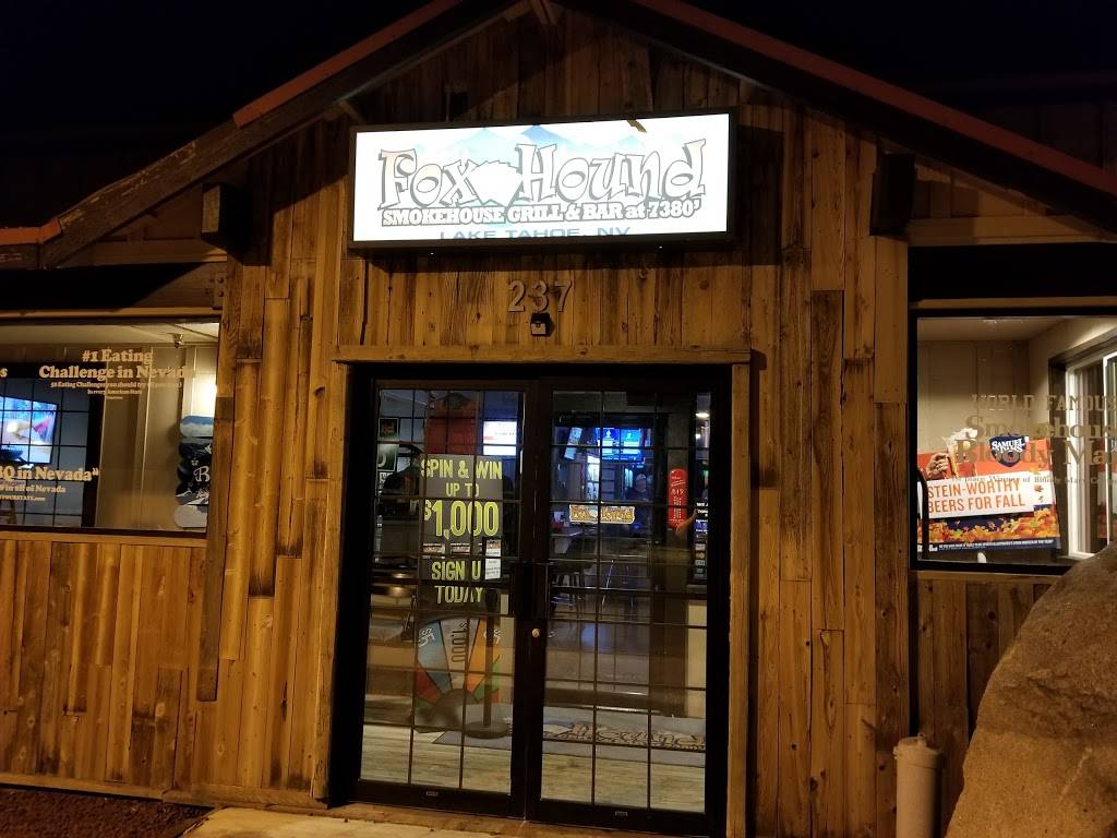 Fox & Hound Smokehouse Grill & Bar | restaurant | 237 Tramway Dr, Stateline, NV 89449, USA | 7755888887 OR +1 775-588-8887