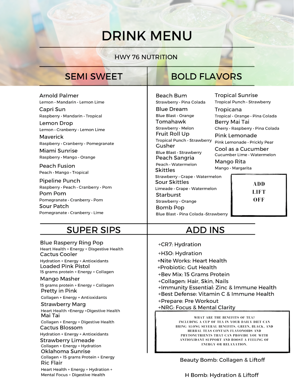 HWY 76 Nutrition | restaurant | 11136 Oklahoma 76, Healdton, OK 73438, USA | 5807364184 OR +1 580-736-4184