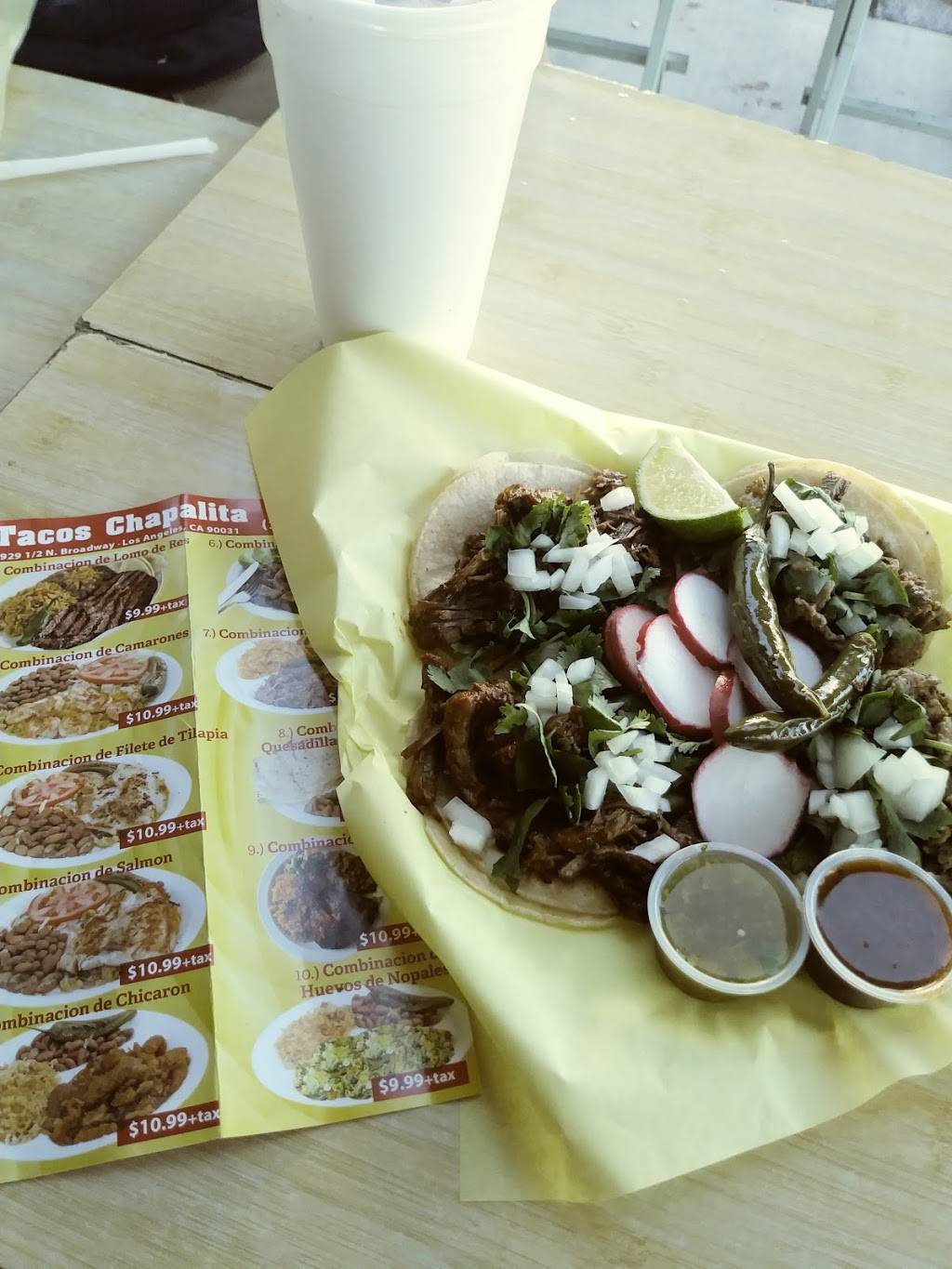 Tacos Chappalita | restaurant | 2929 N Broadway, Los Angeles, CA 90031, USA | 3235057261 OR +1 323-505-7261