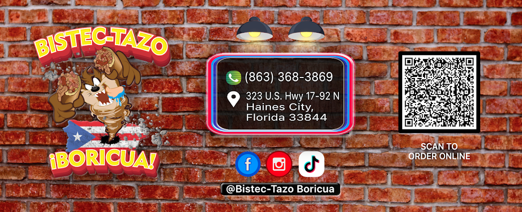 BistecTazo Boricua | restaurant | 323 U.S. Hwy 17-92 N, Haines City, FL 33844, USA | 8633683869 OR +1 863-368-3869