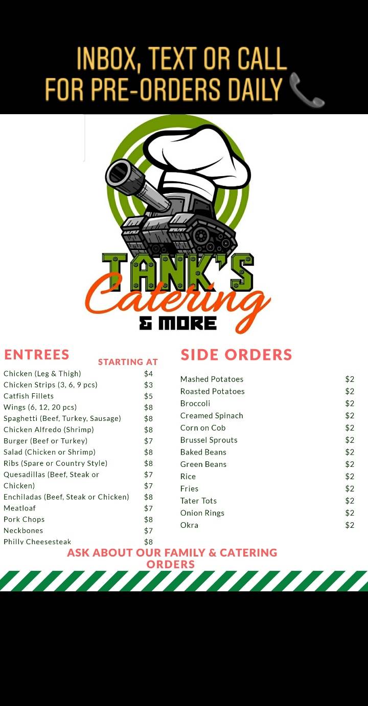 Tanks Catering & More | restaurant | 616 Lincoln Square, Arlington, TX 76011, USA | 9729894373 OR +1 972-989-4373