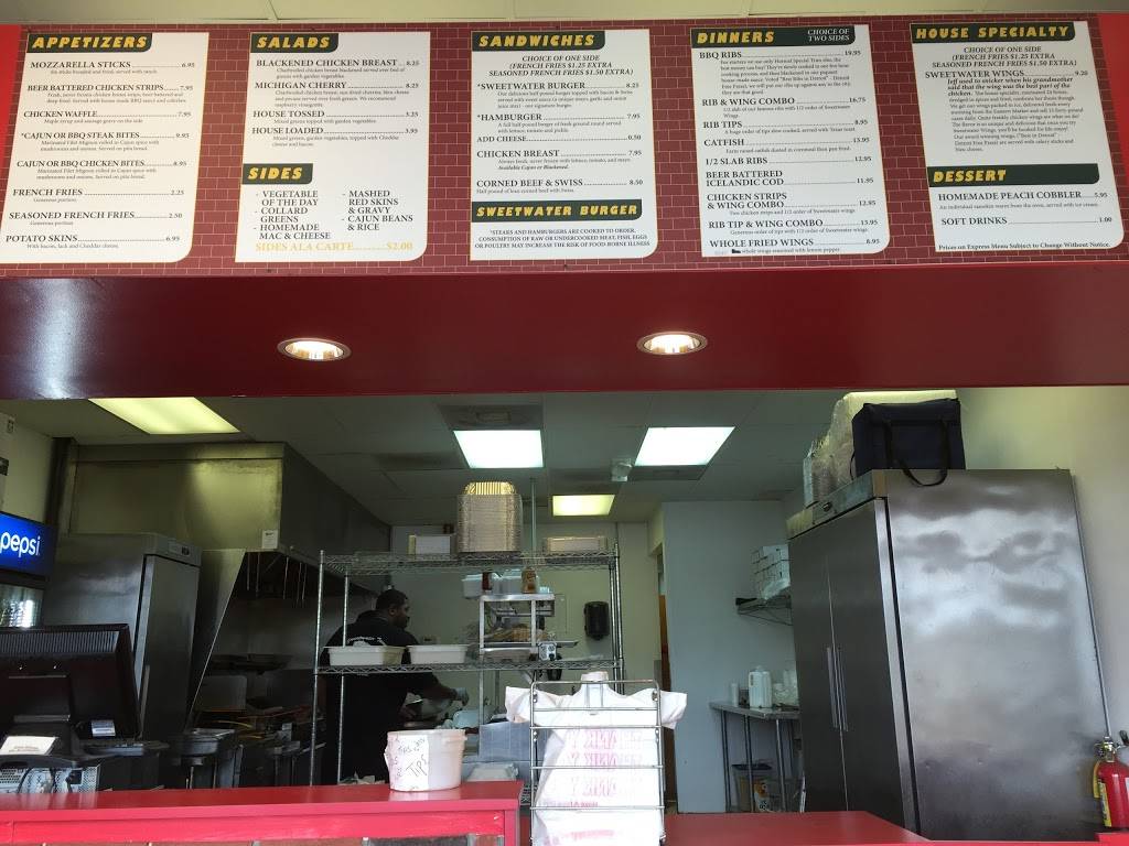 Sweetwater Express | restaurant | 29296 Northwestern Hwy, Southfield, MI 48034, USA | 2483565800 OR +1 248-356-5800