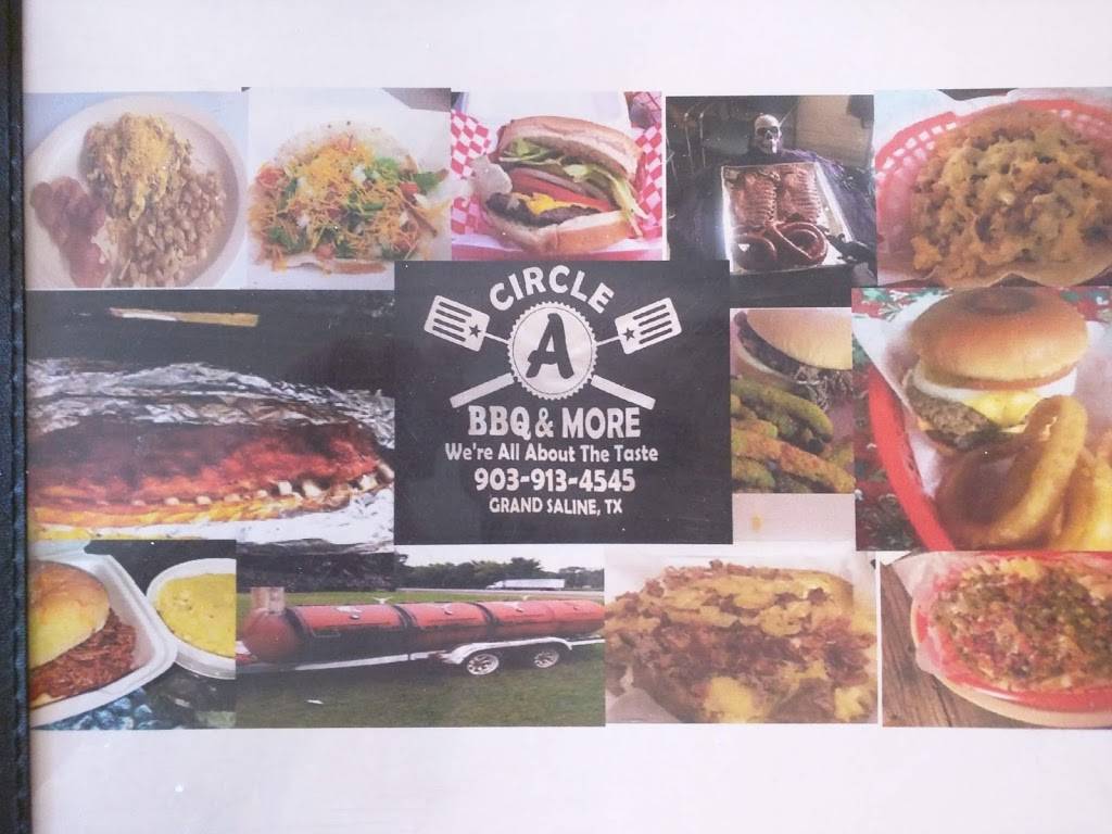 Circle A BBQ | restaurant | US-80, Grand Saline, TX 75140, USA | 9039134545 OR +1 903-913-4545
