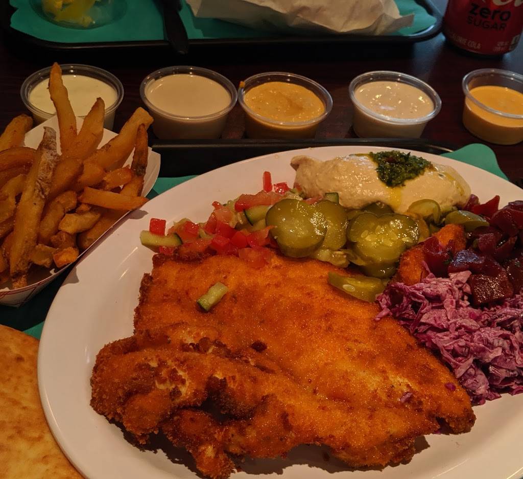 Yesh Hummus and Grill | restaurant | 607 Reisterstown Rd, Pikesville, MD 21208, USA | 4104849374 OR +1 410-484-9374