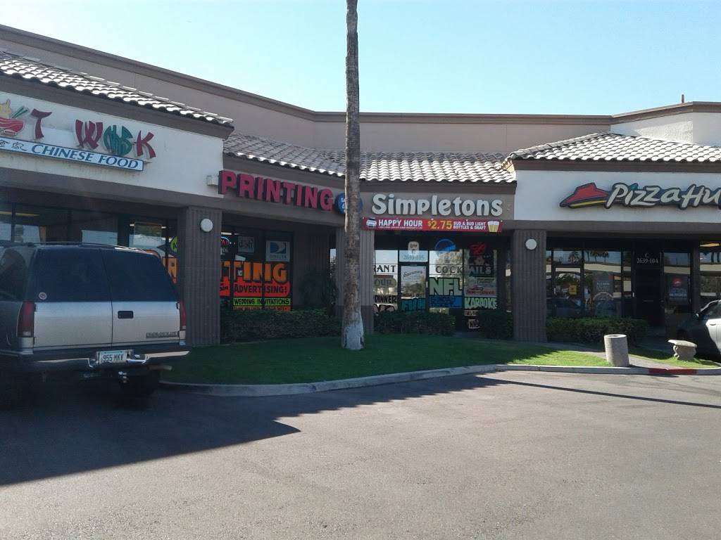 Simpletons Restaurant and Bar | night club | 2639 E Broadway Rd c105, Mesa, AZ 85204, USA | 4808908800 OR +1 480-890-8800